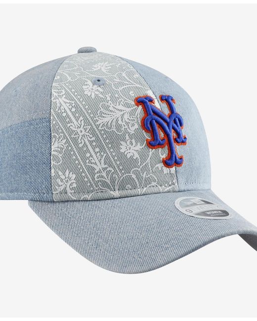 KTZ Gray New York Mets Patchwork 9twenty Adjustable Hat