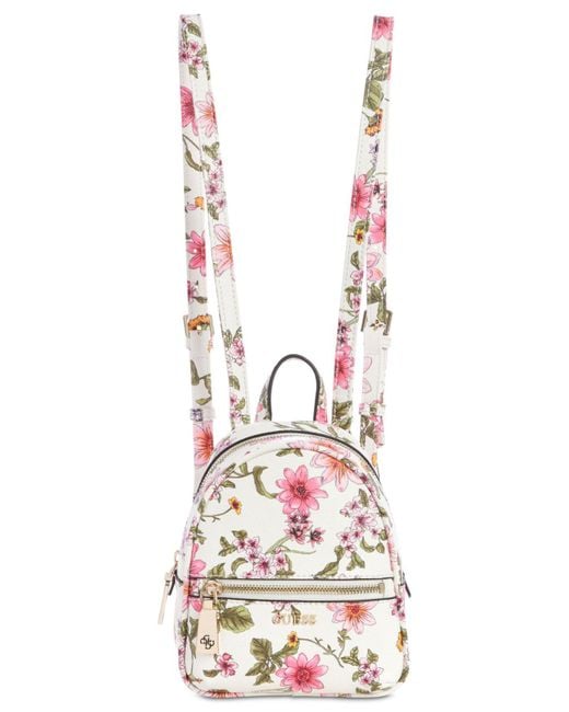 Guess Multicolor Floral Mini Backpack