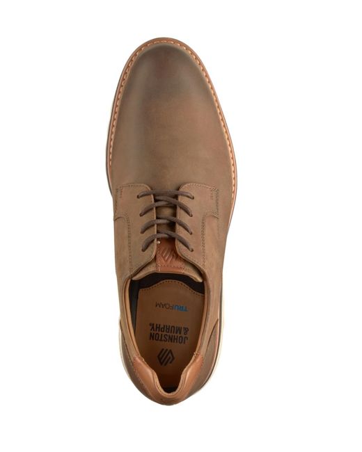 Johnston & Murphy Brown Braxton Plain Toe Shoe for men