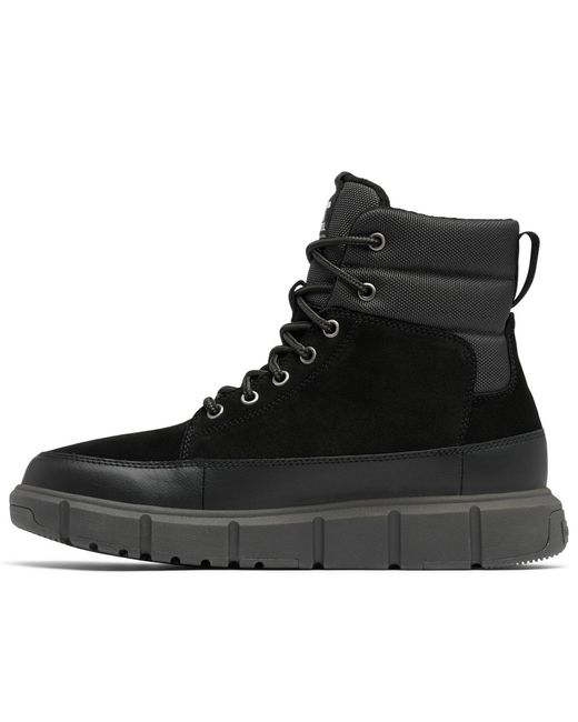 Sorel Black Round Toe Boots for men