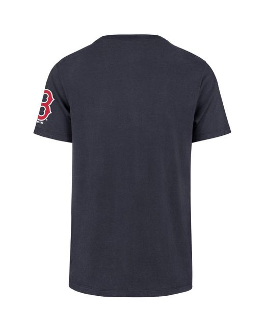'47 Blue Boston Red Sox Upside Down Two-peat Franklin T-shirt for men