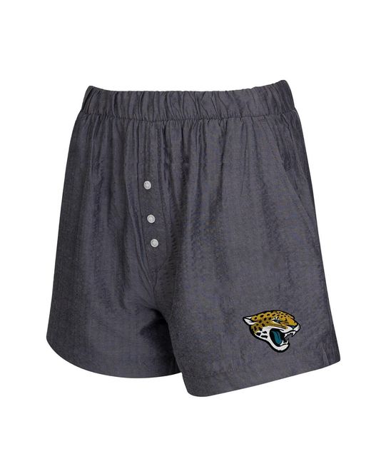 Concepts Sport Gray 2-pack Jacksonville Jaguars Stripes And Solids Boxer Shorts Set