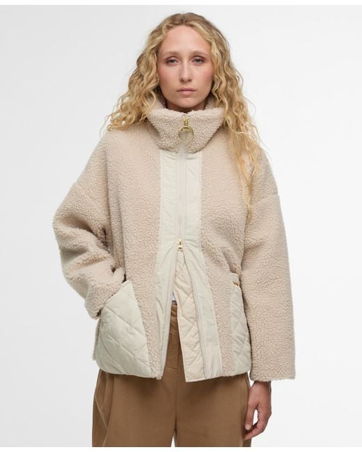 Barbour Natural Contrast Front Panels Long Sleeve Jacket