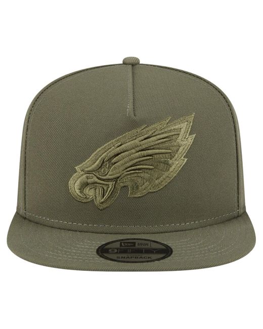 KTZ Green Philadelphia Eagles Color Pack A-frame 9fifty Snapback Hat for men