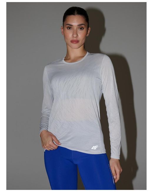 4F White Quick-drying Running Longsleeve