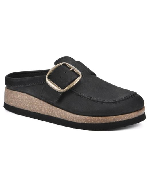White Mountain Black Bueno Slip On Clogs