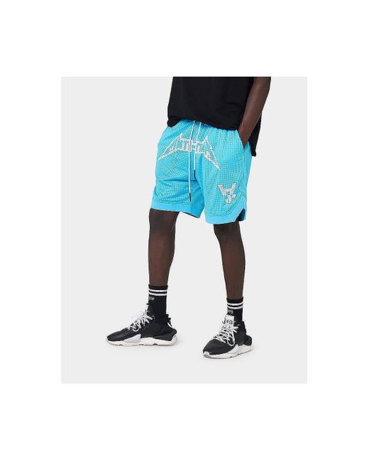 The Anti Order Black Heavy Metal Basketball Shorts for men