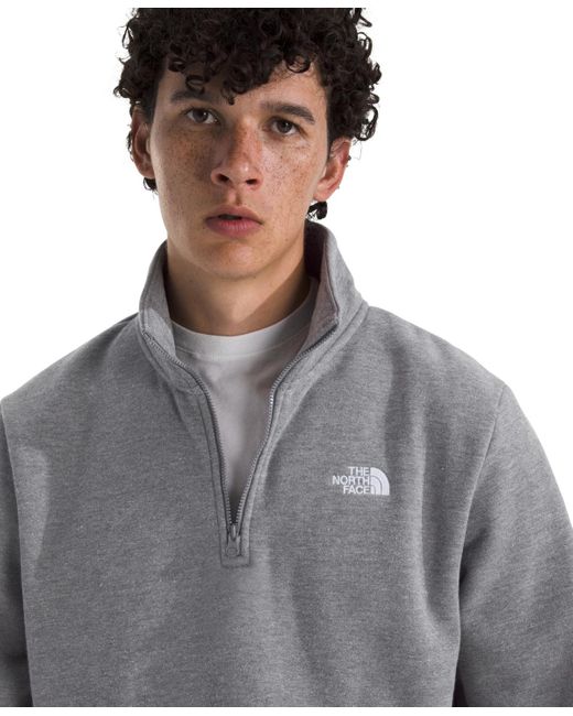 The North Face Gray Evolution Simple Dome Quarter Zip Sweatshirt for men