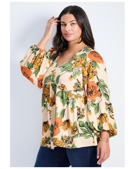 Avenue Multicolor Plus Size Harley Tunic