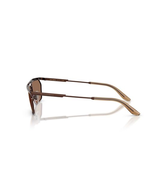 Dolce & Gabbana White Rectangle Sunglasses for men