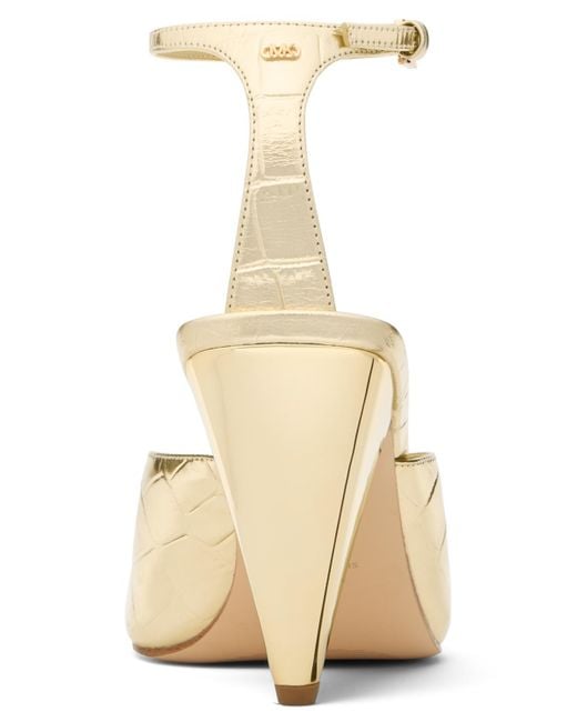 Michael Kors Natural Michael Electra Ankle Strap Dress Sandals