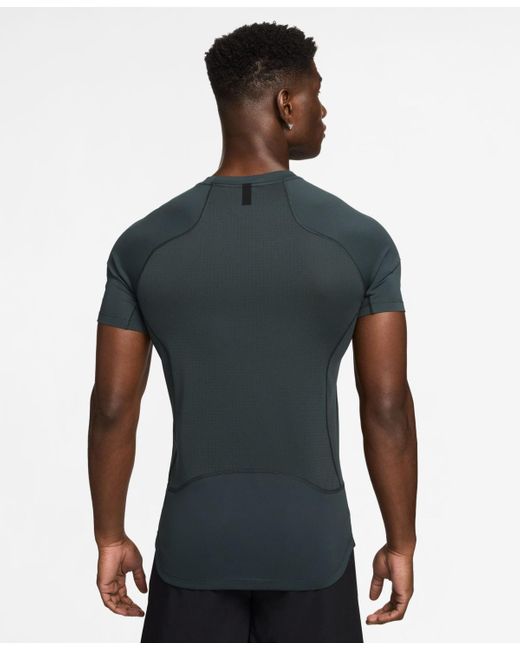 Nike Blue Pro Training Dri-fit Short-sleeve T-shirt for men