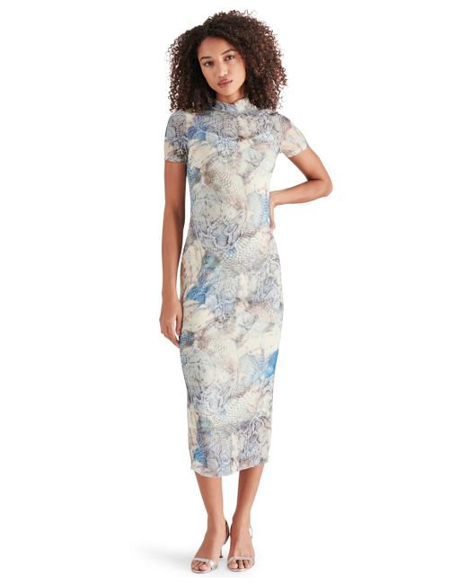Steve maddenヴィヴィアン メッシュ ロングスリーブミディドレス Vivienne Mesh Bodycon Dress, Multi | Steve Madden – North