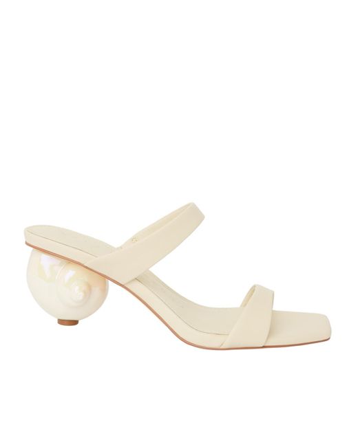 Katy Perry Natural Maritime Two Band Slip-on Shell Sandals