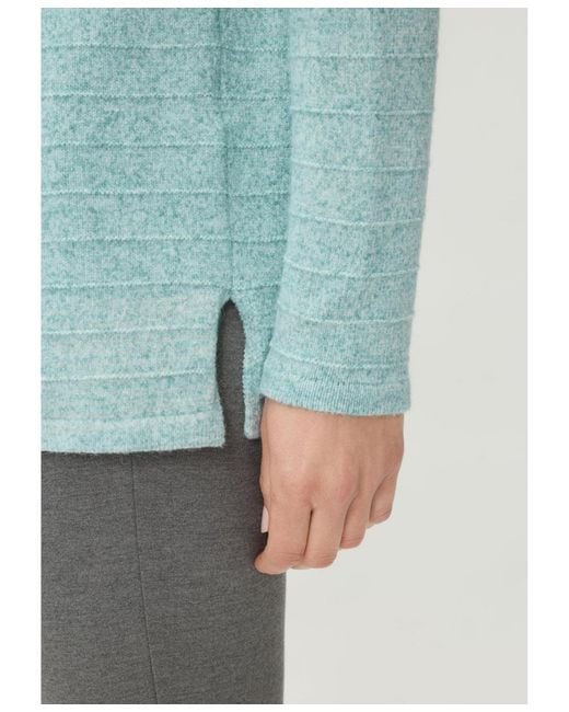 Olsen Blue Half Zip Mock Sweater