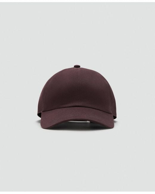 Mango Brown Cotton Visor Cap for men