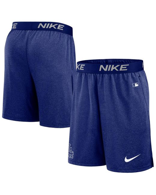 Nike Blue Black Los Angeles Dodgers Authentic Collection Practice Performance Shorts for men