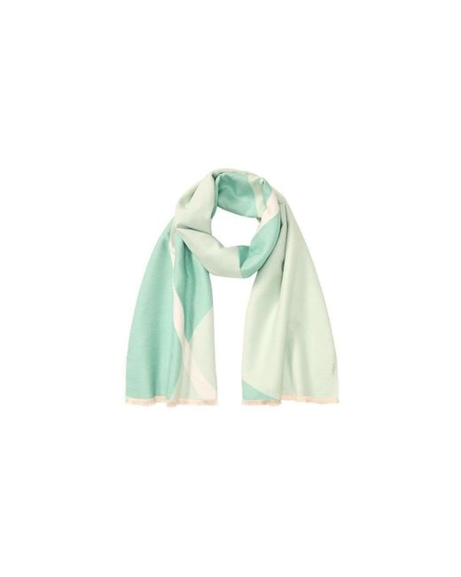 Olsen Green Panel Design Scarf