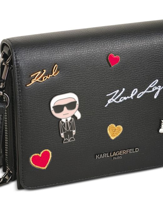 Karl Lagerfeld Black Lourdes Crossbody