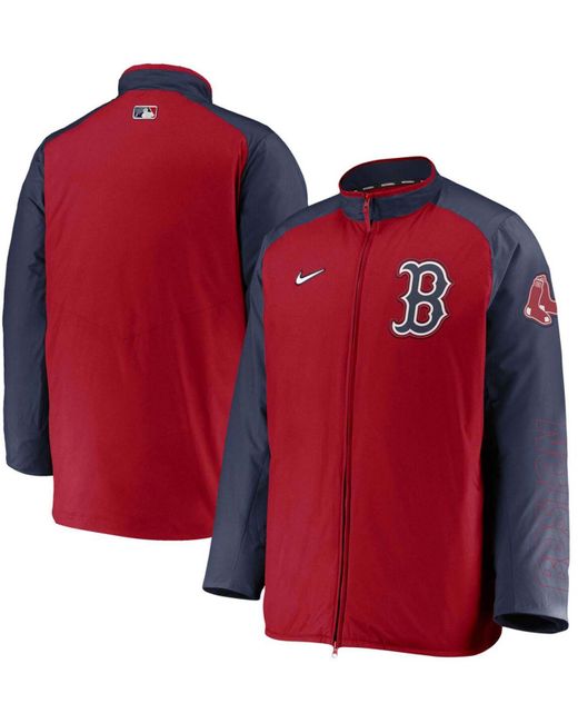Nike Red, Navy Boston Red Sox Authentic Collection Dugout Full-zip Jacket for men