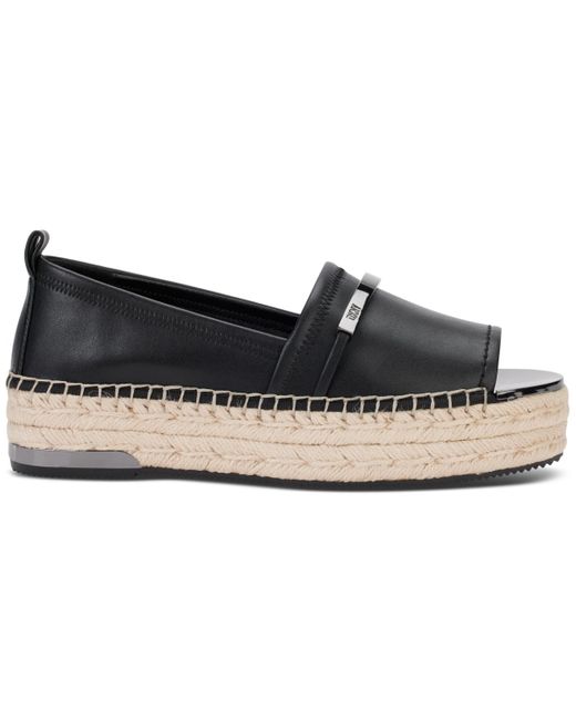 DKNY Myrene Embellished Espadrille Platform Flats in Black Lyst