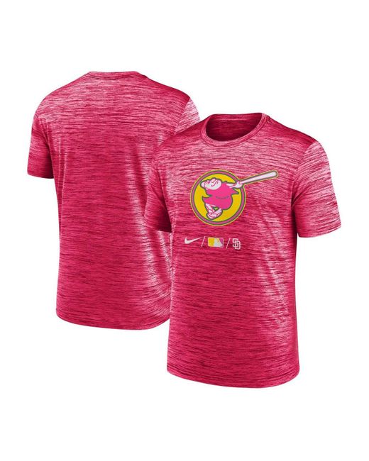 Nike Synthetic Pink San Diego Padres 2022 City Connect Velocity
