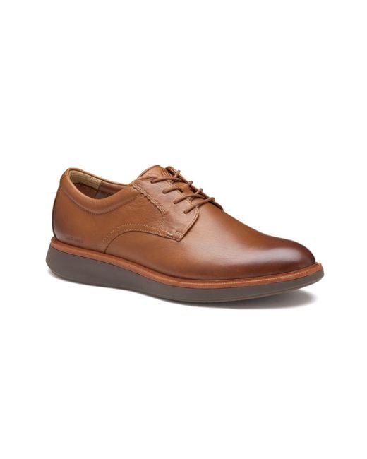 Johnston & Murphy Brown Parker Plain Toe Shoe for men