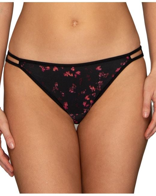 Vanity Fair Black Vanity Fair Illumination String Bikini Underwear 18108