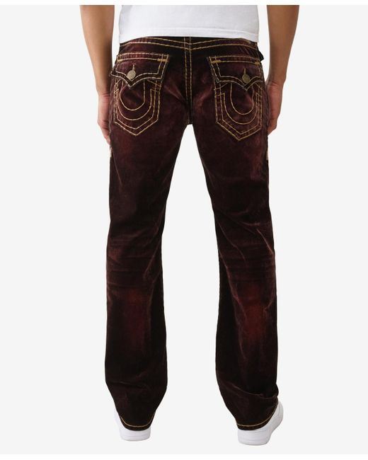 True Religion Black Ricky Super-t Flap Straight-fit Jeans for men