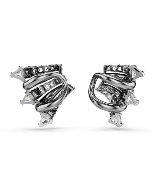 Swarovski Metallic Sublima Ruthenium Plated Ear Cuffs