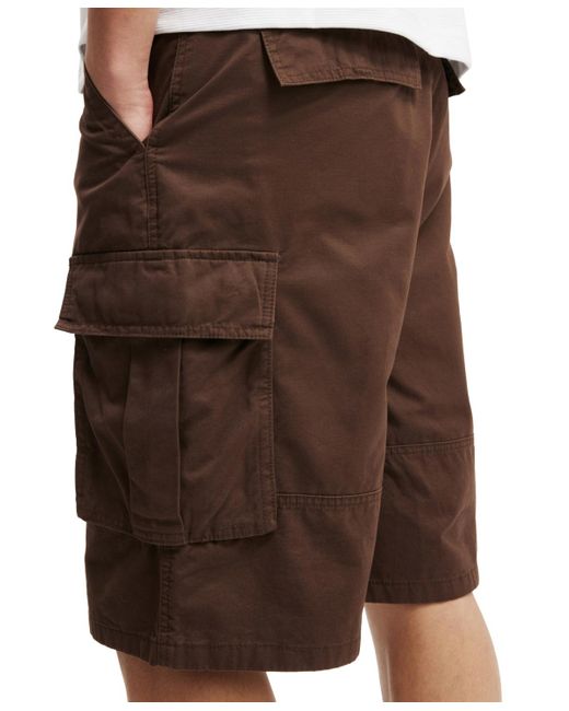 Cotton On White baggy Cargo Shorts for men