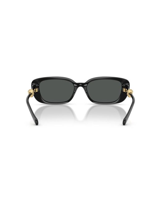 Versace Black Rectangle Sunglasses