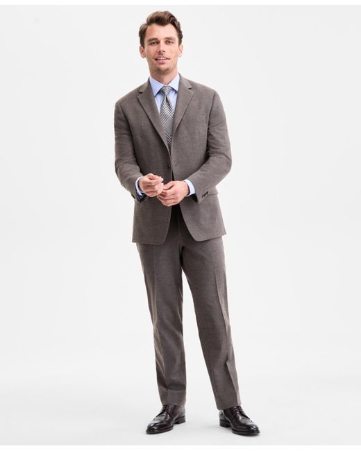 Perry Ellis Gray Modern-fit Suit for men