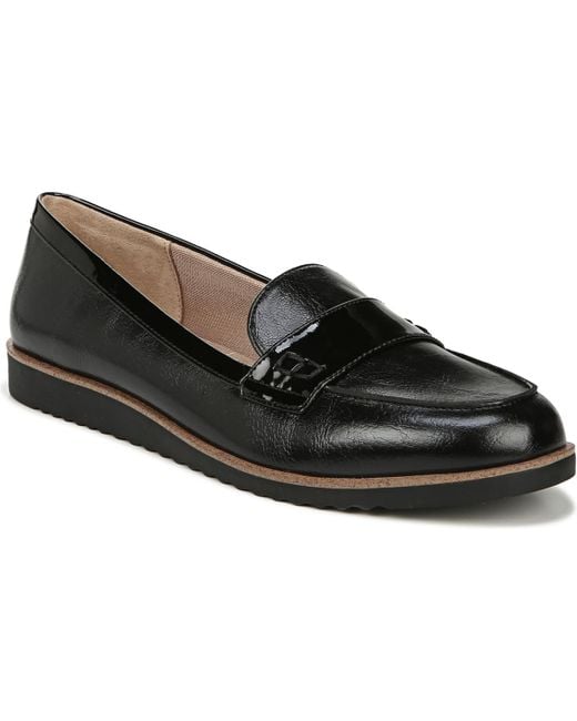 LifeStride Black Zee Slip On Penny Loafers