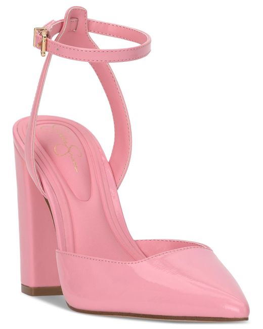 Jessica Simpson Pink Nazela Two-piece Pointed-toe Pumps