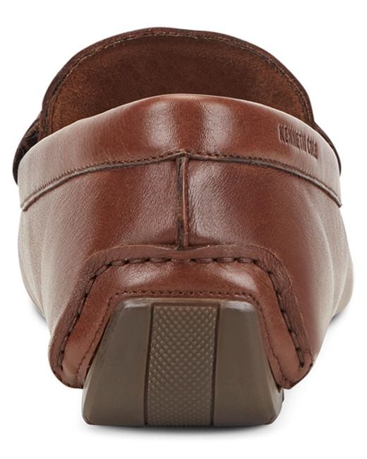 Kenneth Cole Brown Theme Bit Detail Driver Casual Loafer for men
