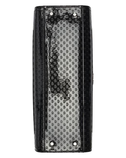 Calvin Klein Black Verne Signature Embossed Tote Bag