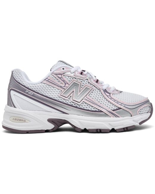 New Balance White 740 Casual Sneakers From Finish Line