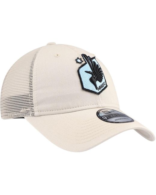 KTZ Natural Minnesota United Fc Game Day 9twenty Adjustable Trucker Hat for men
