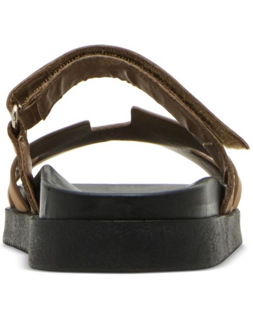 Steve Madden Brown Mayven Footbed Slide Sandals