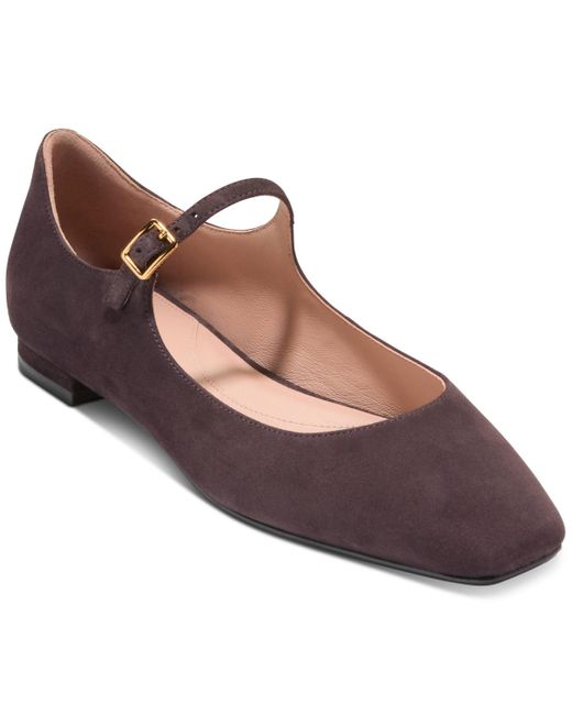 Cole Haan Bridge Mary Jane Ballet Flats in Brown | Lyst