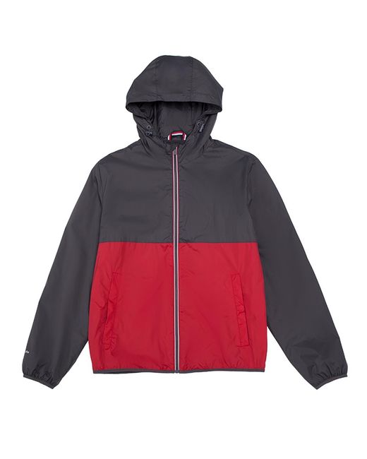 Rokka&Rolla Red Packable Mesh Lined Lightweight Windbreaker Jacket for men