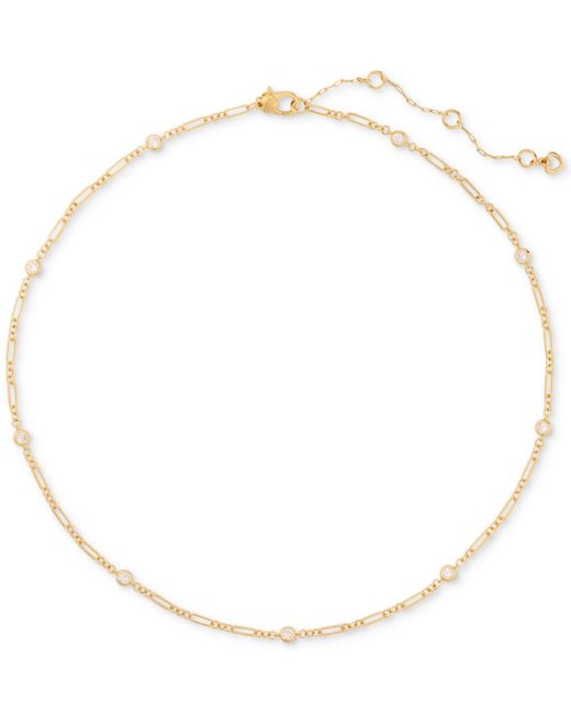 Kate Spade Natural Gold-tone One In A Million Chain & Stone Necklace