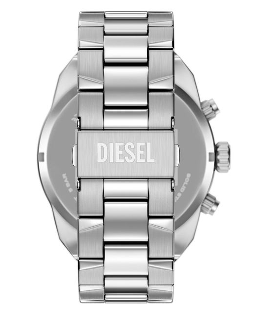 DIESEL Metallic Spiked Quartz Chronograph Stainless Steel Watch for men