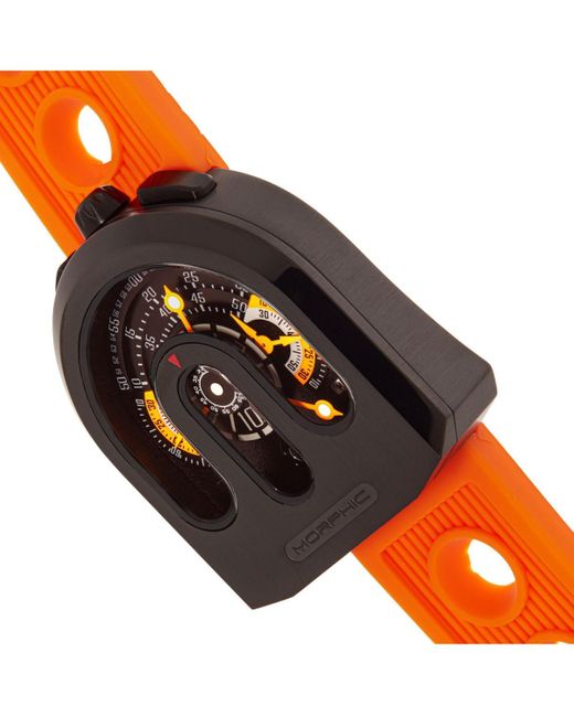 Morphic Orange Men M95 Series Rubber Watch for men