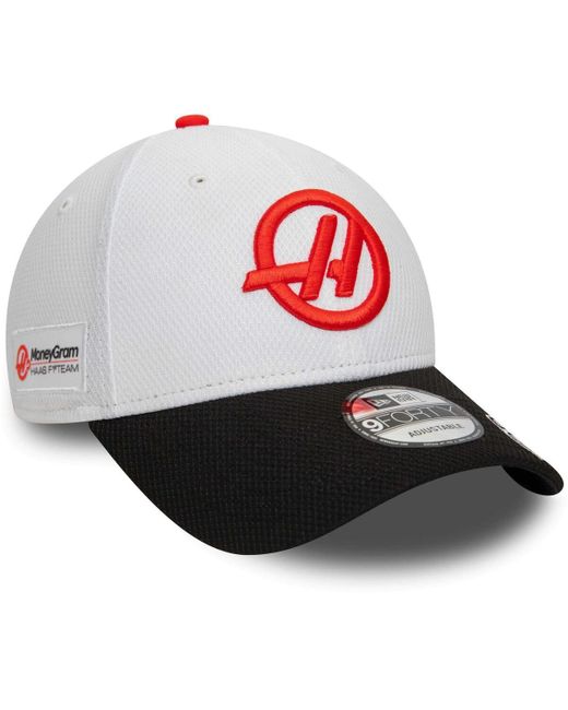 KTZ Red Kevin Magnussen Haas F1 Team Driver 9forty Adjustable Hat for men