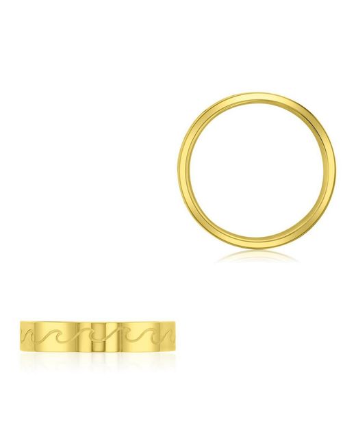 Roxy Waterproof Yellow Waves Ring