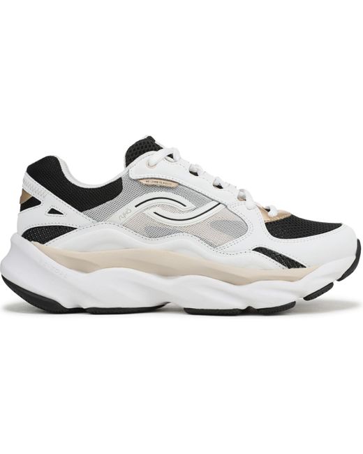 Ryka White Rezorb Max Classic Lace Up Walking Sneakers