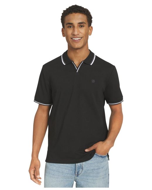 DKNY Men's Black Jory Stretch Jersey Polo