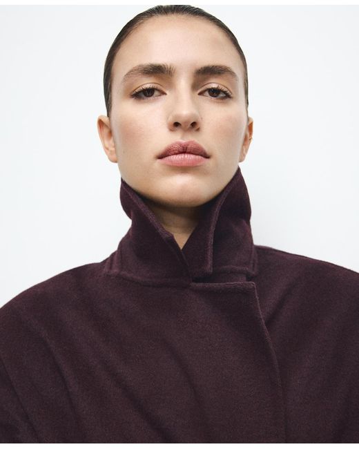 Mango Blue Handmade Oversized Wool Coat
